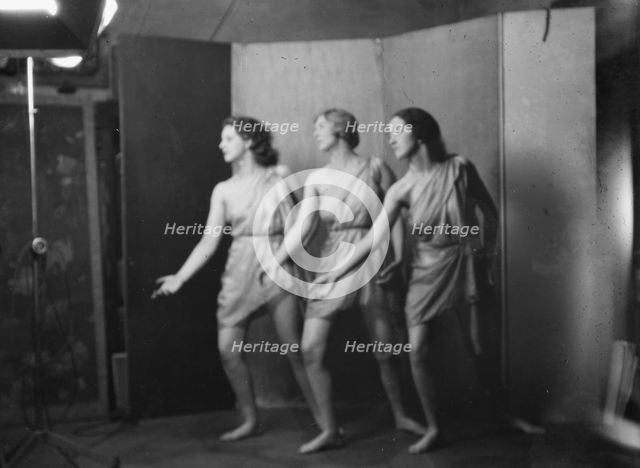 Elizabeth Duncan dancers and children, 1931 Creator: Arnold Genthe.