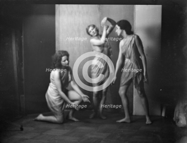 Elizabeth Duncan dancers and children, 1931 Creator: Arnold Genthe.