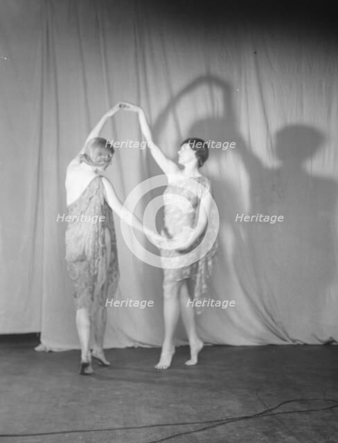 Elizabeth Duncan dancers and children, 1932 Creator: Arnold Genthe.