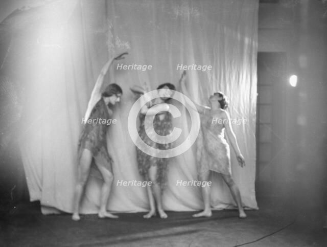 Elizabeth Duncan dancers and children, 1932 Creator: Arnold Genthe.