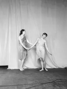 Elizabeth Duncan dancers and children, 1932. Creator: Arnold Genthe