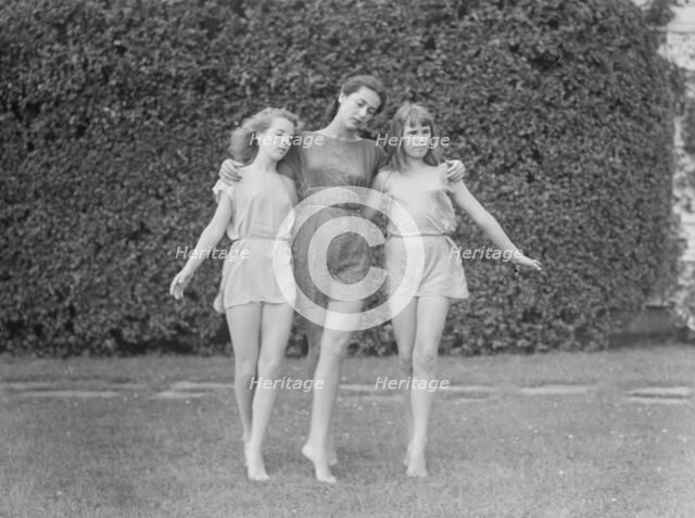 Elizabeth Duncan dancers and children, 1941 Creator: Arnold Genthe.