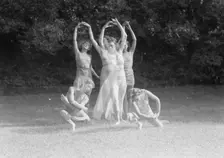Elizabeth Duncan dancers and children, 1941 Creator: Arnold Genthe