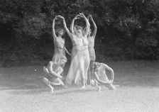 Elizabeth Duncan dancers and children, 1941 Creator: Arnold Genthe