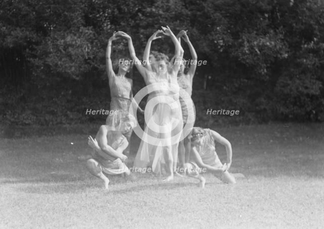 Elizabeth Duncan dancers and children, 1941 Creator: Arnold Genthe.
