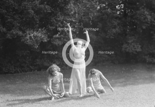 Elizabeth Duncan dancers and children, 1941 Creator: Arnold Genthe.