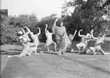 Elizabeth Duncan dancers and children, between 1916 and 1941. Creator: Arnold Genthe