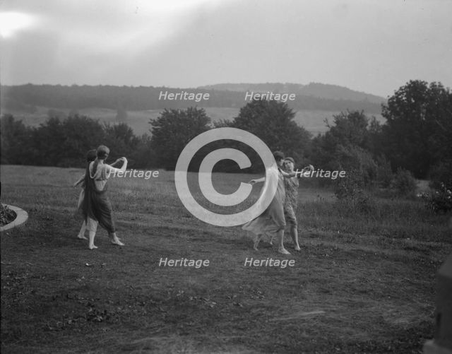 Elizabeth Duncan dancers and children, between 1916 and 1941. Creator: Arnold Genthe.