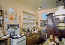 Elizabeth David's kitchen, 1965. Creator: Tony Evans