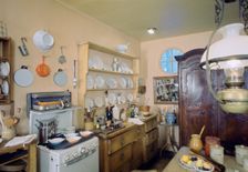 Elizabeth David's kitchen, 1965. Creator: Tony Evans