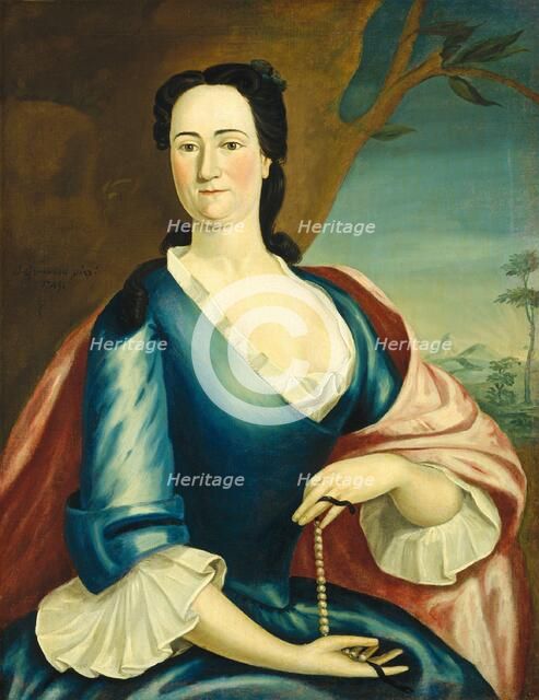 Elizabeth Fulford Welshman, 1749. Creator: John Greenwood.