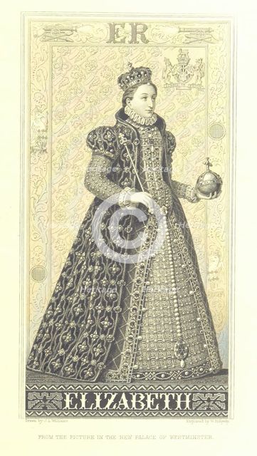 Elizabeth, from the picture in the new Palace of Westminster, 1878.  Creators: Unknown, William Ridgway.