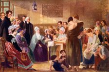 Elizabeth Fry (1780-1845) visiting Newgate Prison, 1926