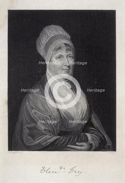Elizabeth Fry, 1844. Artist: J Cochran