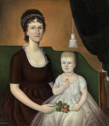 Elizabeth Grant Bankson Beatty (Mrs. James Beatty) and her daughter Susan, c. 1805. Creator: Joshua Johnson