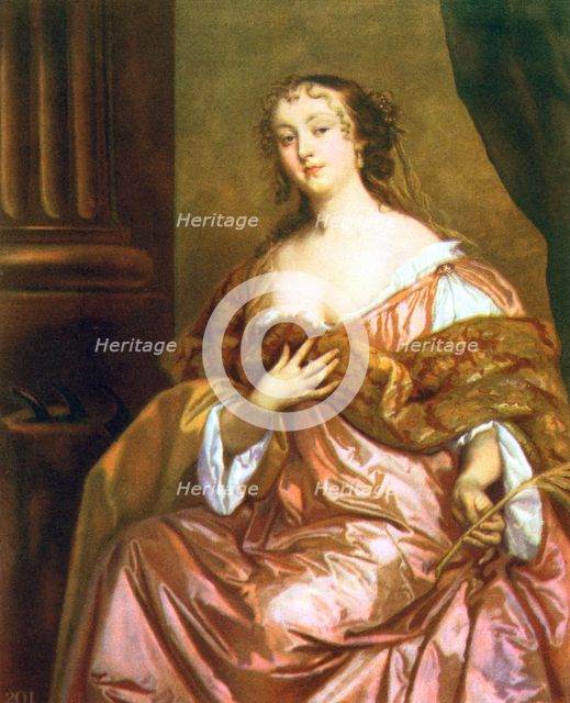 Elizabeth Hamilton, Countess of Gramont, c1660s.Artist: Peter Lely
