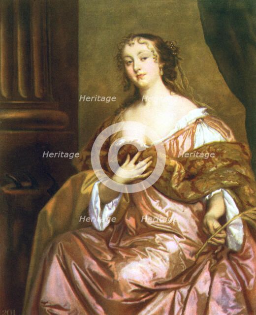 Elizabeth Hamilton, Countess of Gramont, c1660s.Artist: Peter Lely