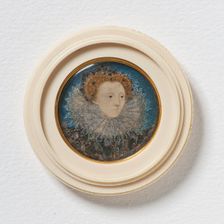 Elizabeth I (1533-1603),Queen of England, c. 1586-87, 1586-1587. Creator: Nicholas Hilliard
