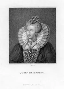 Elizabeth I of England, (1806).Artist: Bocquet