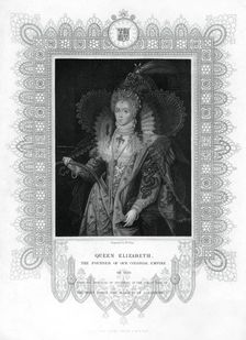 Elizabeth I of England, (19th century).Artist: William Thomas Fry