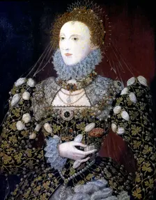Elizabeth I, Queen of England and Ireland, 1575. Artist: Nicholas Hilliard