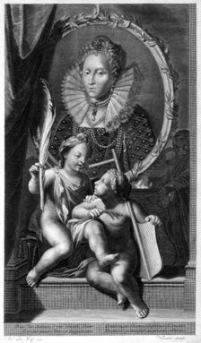 Elizabeth I, Queen of England and Ireland.Artist: Cornelis Vermeulen