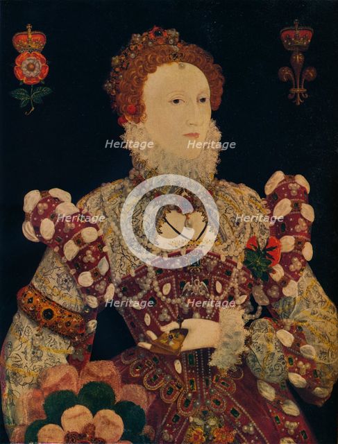 Elizabeth I, Queen of England and Ireland, c1574. Artist: Nicholas Hilliard.
