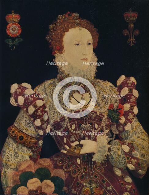 Elizabeth I, Queen of England and Ireland, c1574. Artist: Nicholas Hilliard.