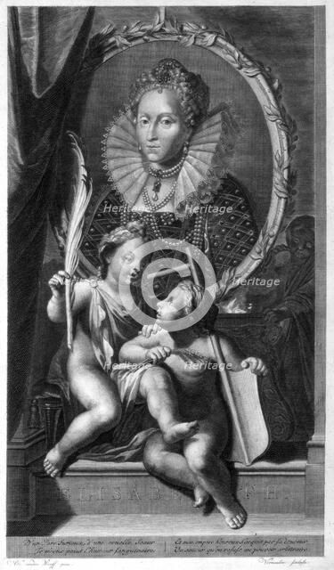 Elizabeth I, Queen of England and Ireland.Artist: Cornelis Vermeulen