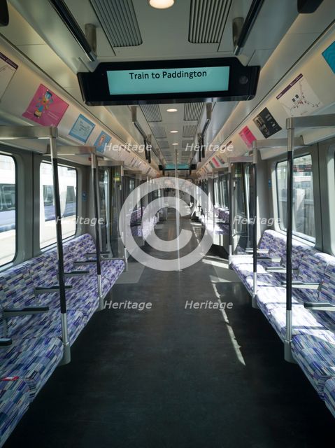 Elizabeth Line, Abbey Wood, London, UK, May 2022. Creator: Ethel Davies.