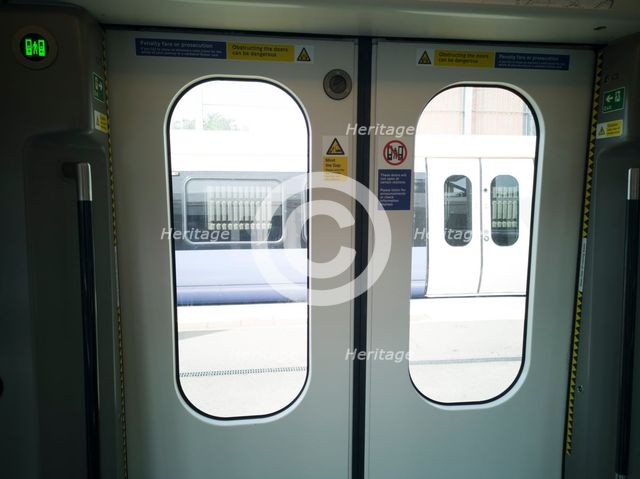 Elizabeth Line, Abbey Wood, London, UK, May 2022. Creator: Ethel Davies.