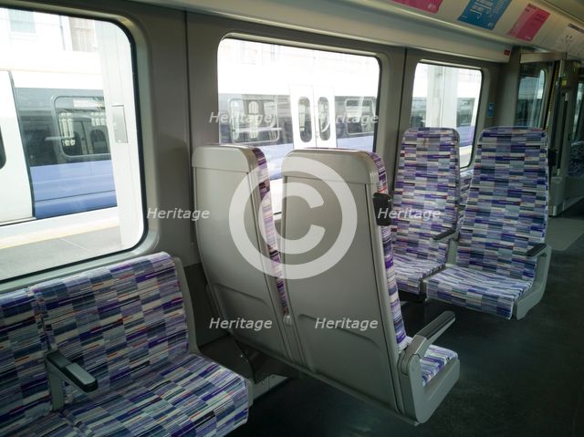 Elizabeth Line, Abbey Wood, London, UK, May 2022. Creator: Ethel Davies.