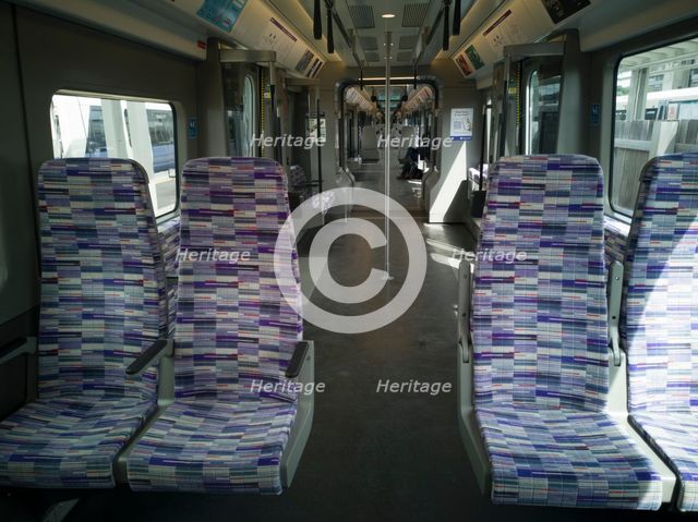 Elizabeth Line, Abbey Wood, London, UK, May 2022. Creator: Ethel Davies.