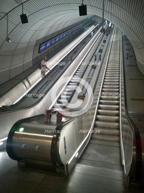 Elizabeth Line, Liverpool St, London, UK, May 2022. Creator: Ethel Davies.