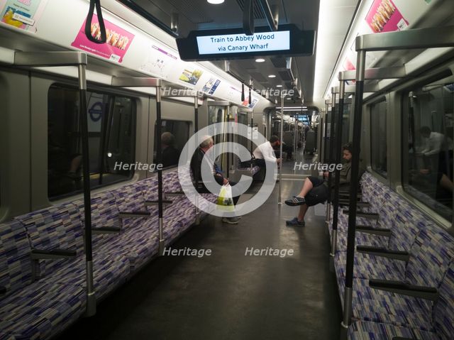 Elizabeth Line, Liverpool St, London, UK, May 2022. Creator: Ethel Davies.