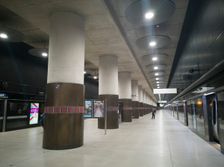 Elizabeth Line, Woolwich Arsenal, London, UK, May 2022. Creator: Ethel Davies