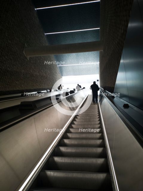 Elizabeth Line, Woolwich Arsenal, London, UK, May 2022. Creator: Ethel Davies.
