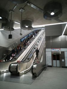 Elizabeth Line, Tottenham Ct Rd, London,UK, May 2022. Creator: Ethel Davies