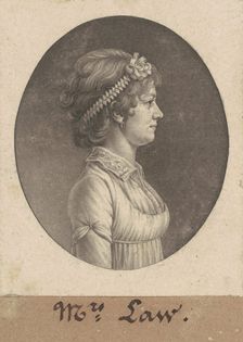 Elizabeth Parke Custis Law, 1805. Creator: Charles Balthazar Julien Févret de Saint-Mémin
