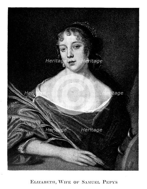 Elizabeth Pepys (1640-1669), 19th century. Artist: Unknown