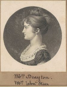 Elizabeth Porcher Gaillard Stoney, 1809. Creator: Charles Balthazar Julien Févret de Saint-Mémin