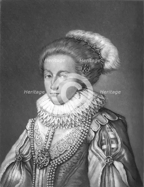 ''Elizabeth, Queen of Bohemia and Daughter of James 1st; Obit 1662', 1813. Creator: Robert Dunkarton.