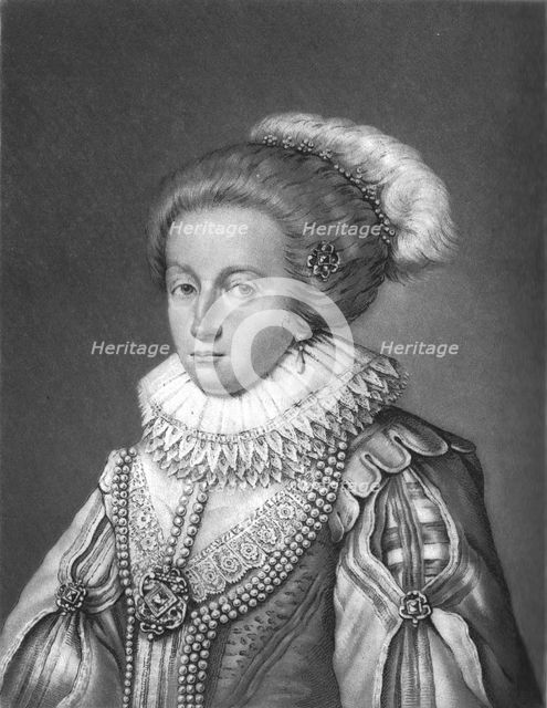 ''Elizabeth, Queen of Bohemia and Daughter of James 1st; Obit 1662', 1813. Creator: Robert Dunkarton.