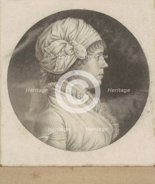 Elizabeth Rittenhouse Sergeant, 1798-1803. Creator: Charles Balthazar Julien Févret de Saint-Mémin.