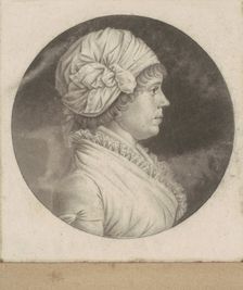 Elizabeth Rittenhouse Sergeant, 1798-1803. Creator: Charles Balthazar Julien Févret de Saint-Mémin
