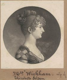 Elizabeth Selden McClurg Wickham, 1808. Creator: Charles Balthazar Julien Févret de Saint-Mémin