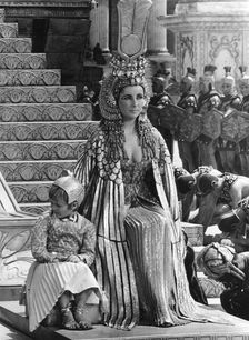 Elizabeth Taylor (b1932) in a scene from Cleopatra 1963. Creator: Unknown
