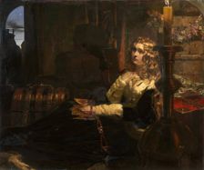 Elizabeth Woodville in her Sanctuary, Westminster after the abstraction of her eldest Son...c1855. Creator: Arthur George Walker