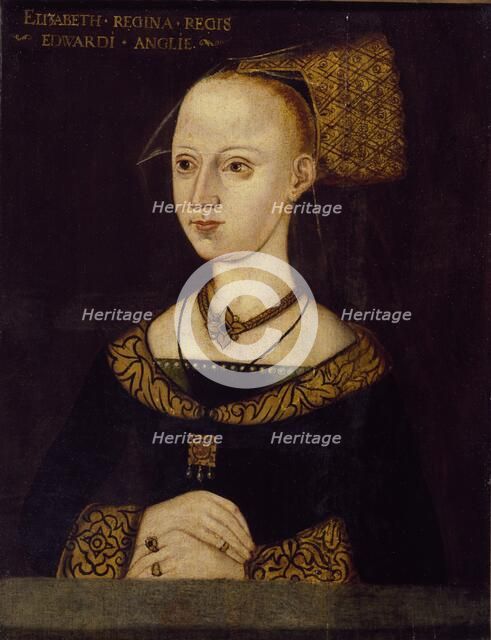 Elizabeth Woodville, Queen of Edward IV, c1500. Artist: Unknown.