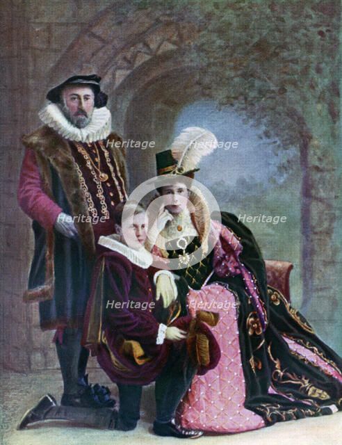 Elizabethan costume, c1572, (1910). Artist: Unknown